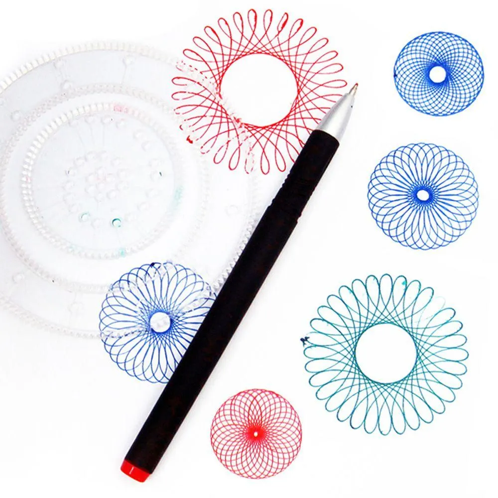 2pcs Kids Magic Drawing Board Drawing Toys Crafts Games Educational Learning Toys for Children Measuring Tool Christmas Gifts