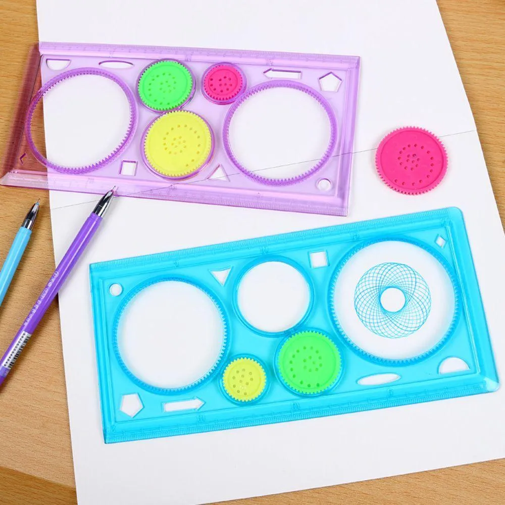 2pcs Kids Magic Drawing Board Drawing Toys Crafts Games Educational Learning Toys for Children Measuring Tool Christmas Gifts