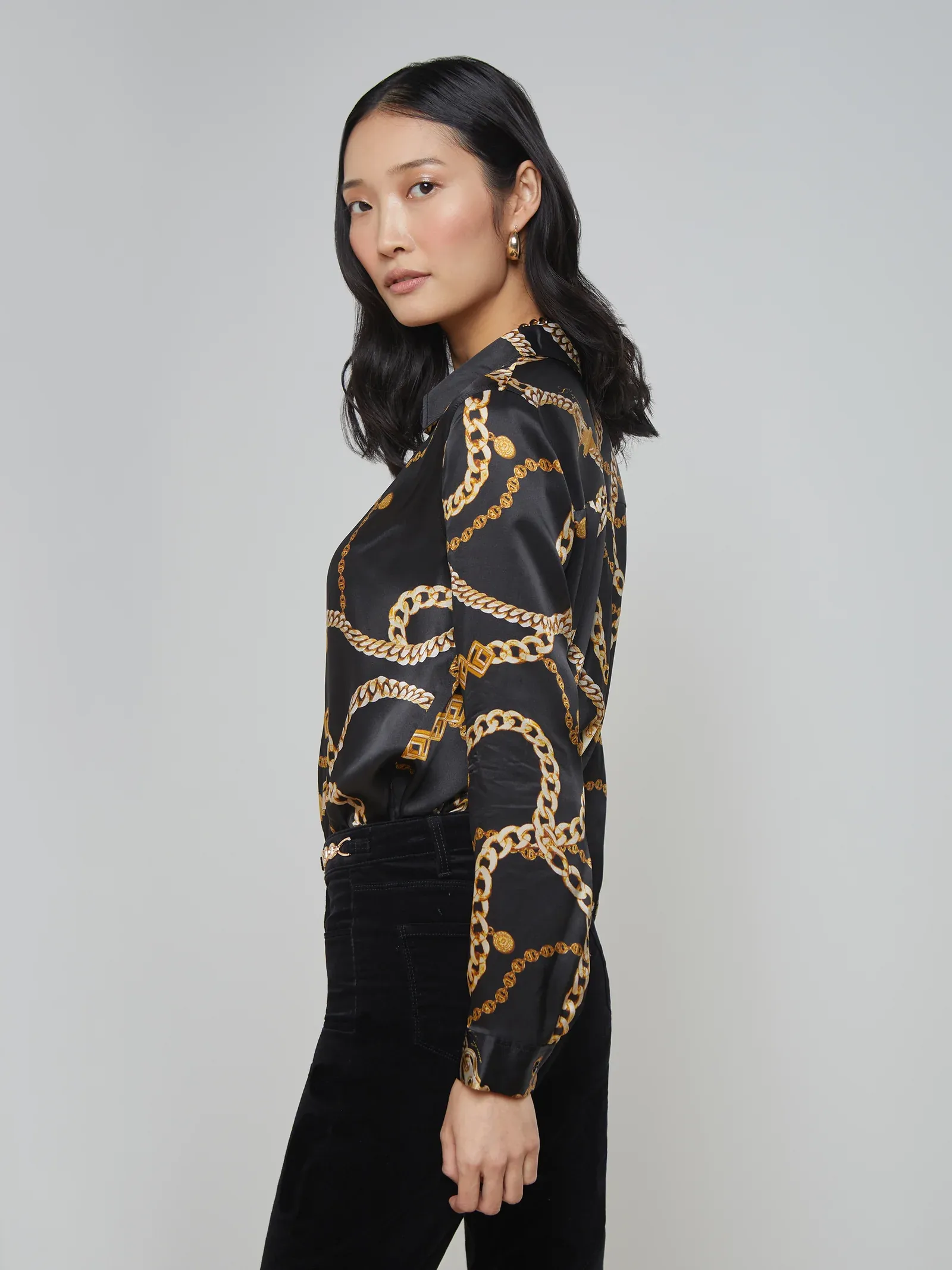 40223LNGbgll L'Agence Tyler L/S Shirt