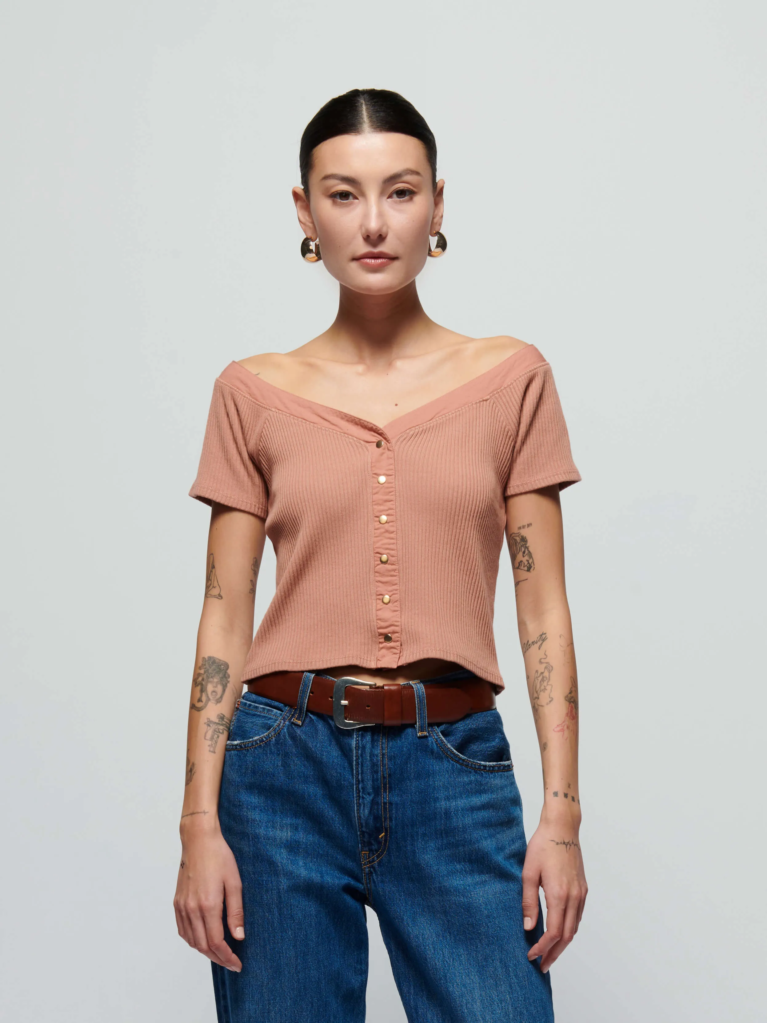 Alessia Top - Mocha Mousse