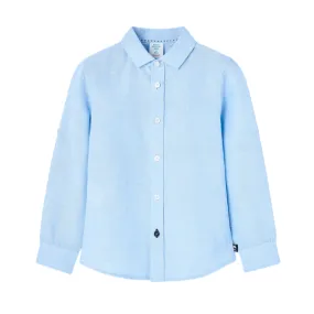 Boboli Children's linen shirt 738288 2294 blue