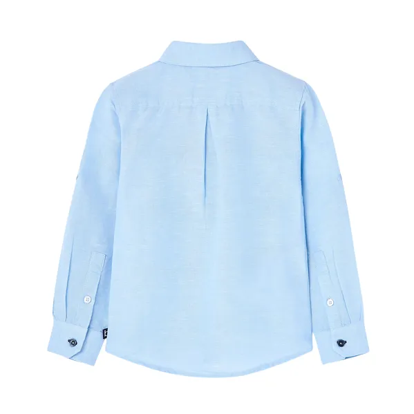 Boboli Children's linen shirt 738288 2294 blue