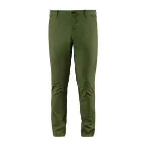Bomboogie Men's Chino Trousers in Stretch Cotton Poplin PMCARTCG1 359 olive