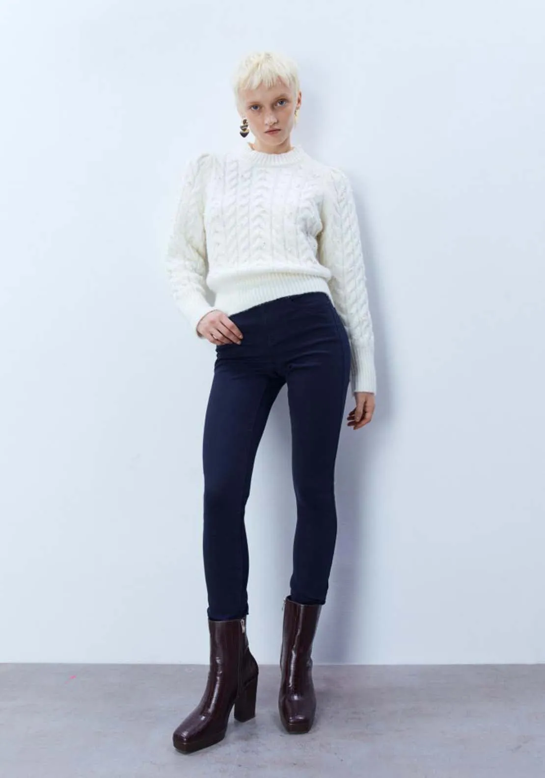 Coloured skinny jeans