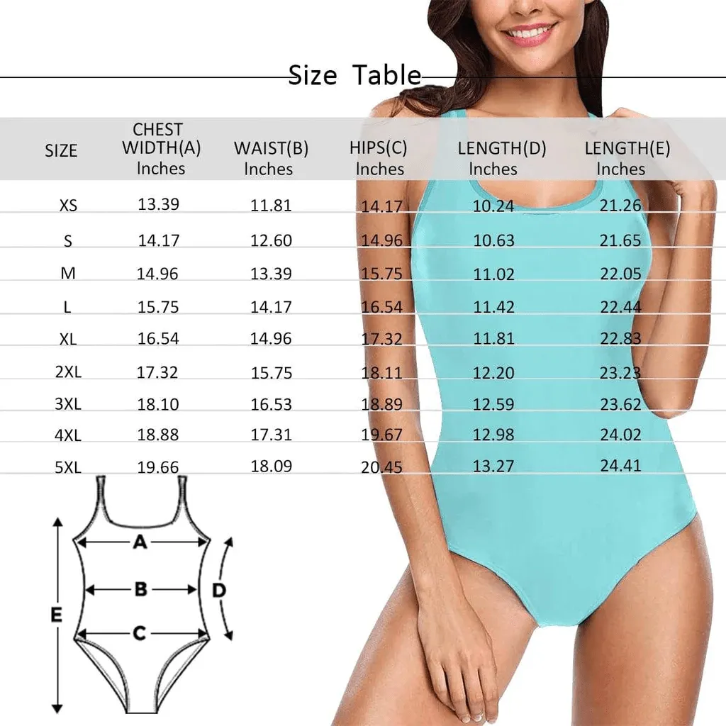 Custom Face One Piece Swimsuit Wide Brim Straw Sun Hat With Veil