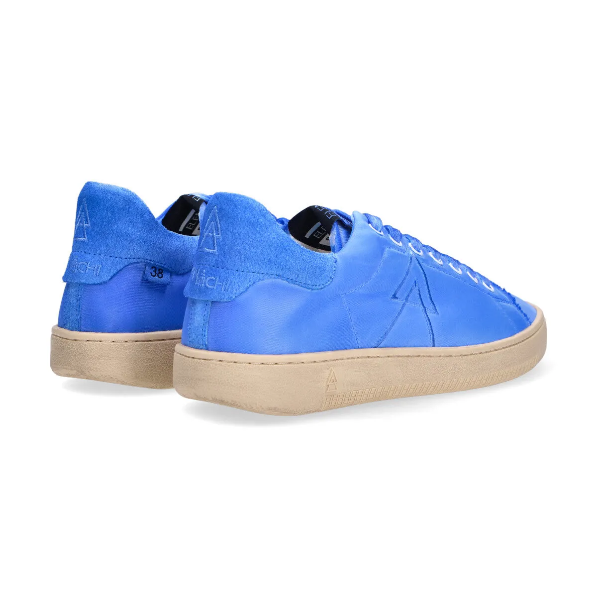 Elena Iachi sneaker Smash nylon camoscio blu