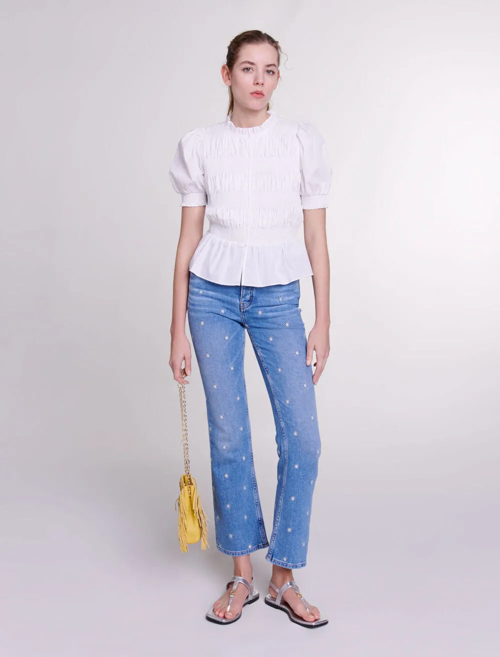 Embroidered jeans