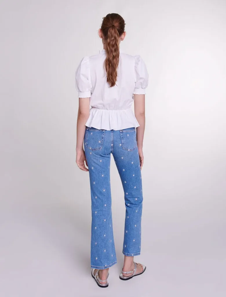 Embroidered jeans