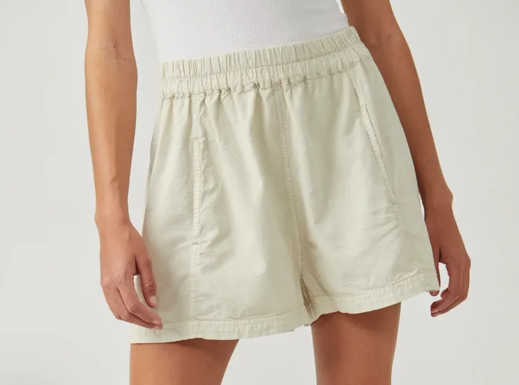 Free People Get Free Poplin Pull On Shorts