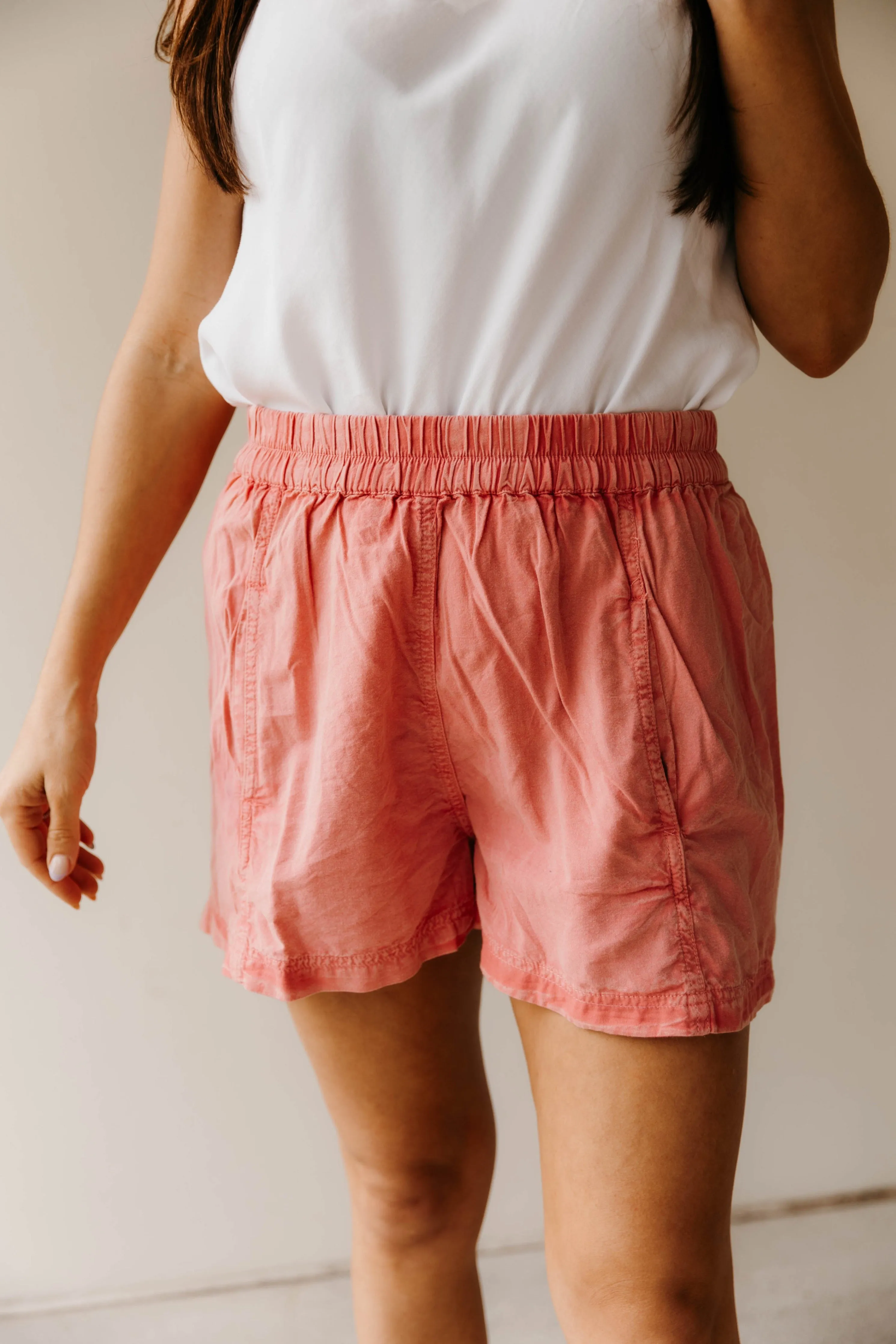 Free People Get Free Poplin Pull On Shorts