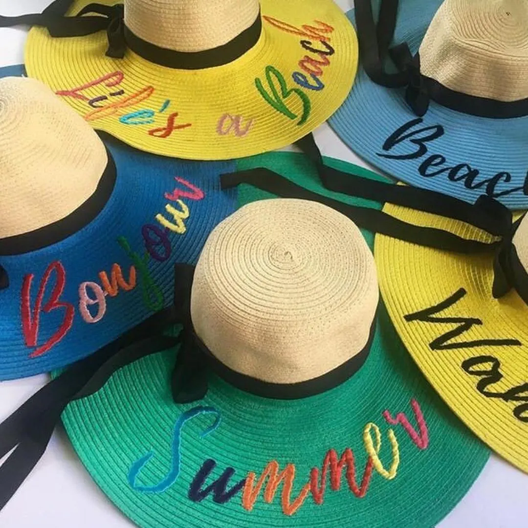 Hand-painted Straw Hat