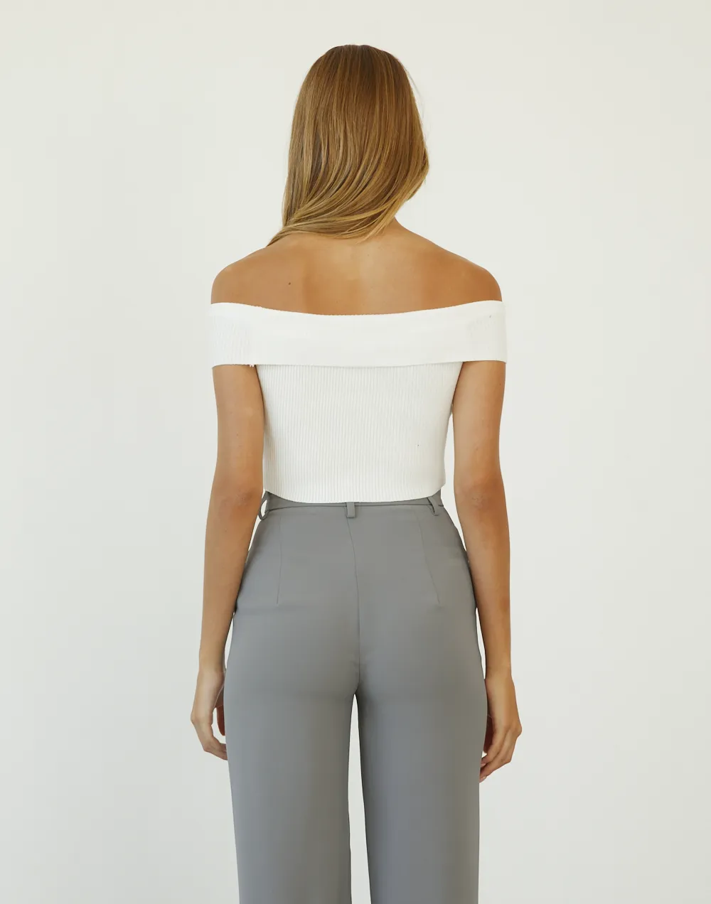 Kallista Crop Top (White)
