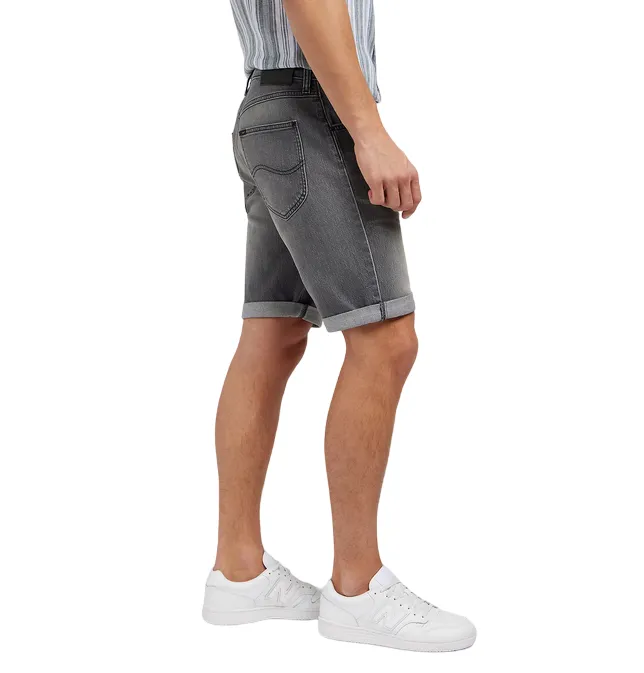 Lee men's 5 pocket denim shorts 112349330 black washed grey