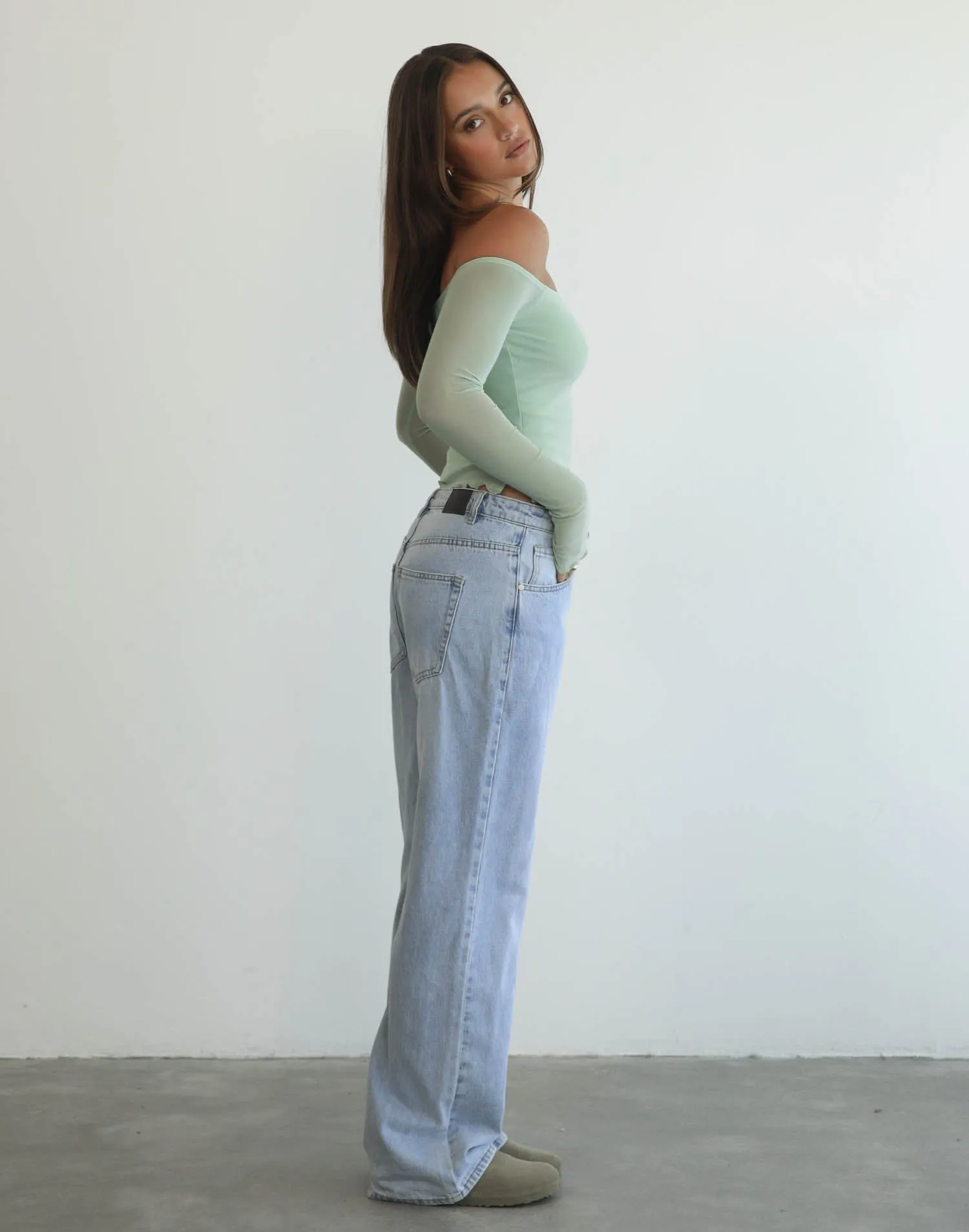 Lottie Mesh Top (Sage)