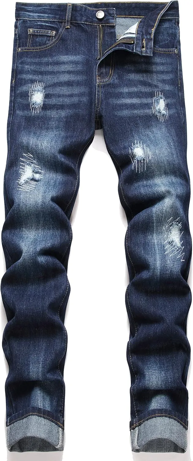 Men's Patchwork Flex Jeans