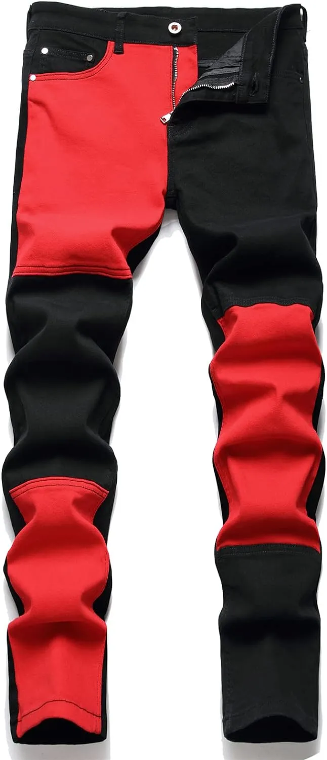 Men's Patchwork Flex Jeans