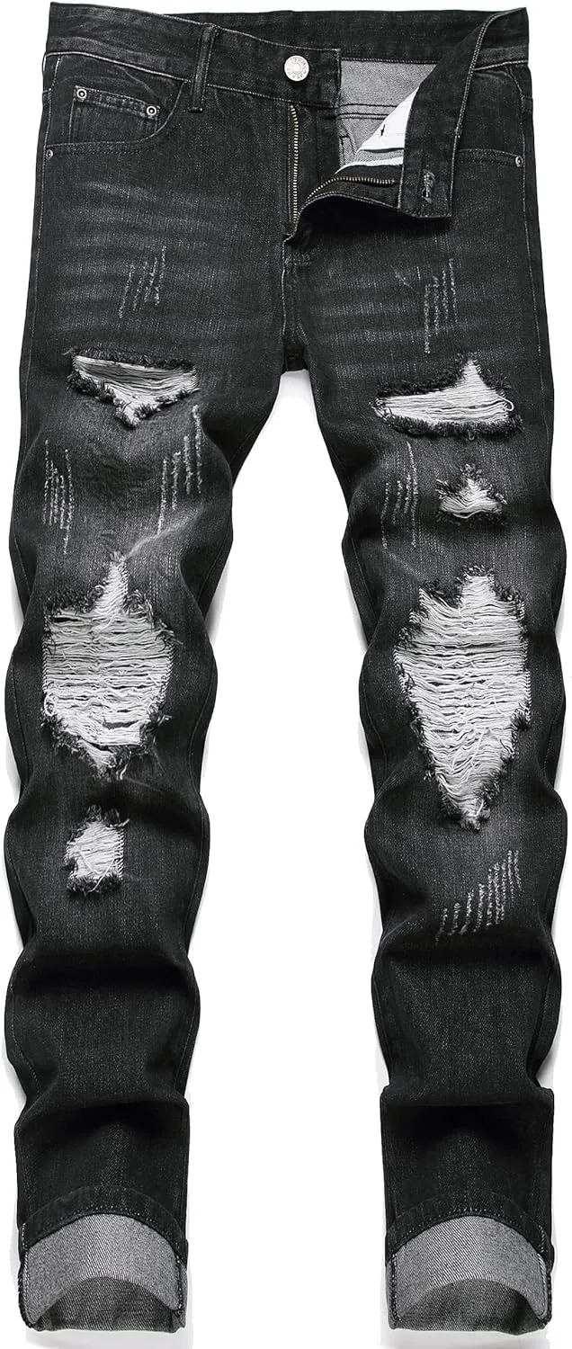 Men's Patchwork Flex Jeans