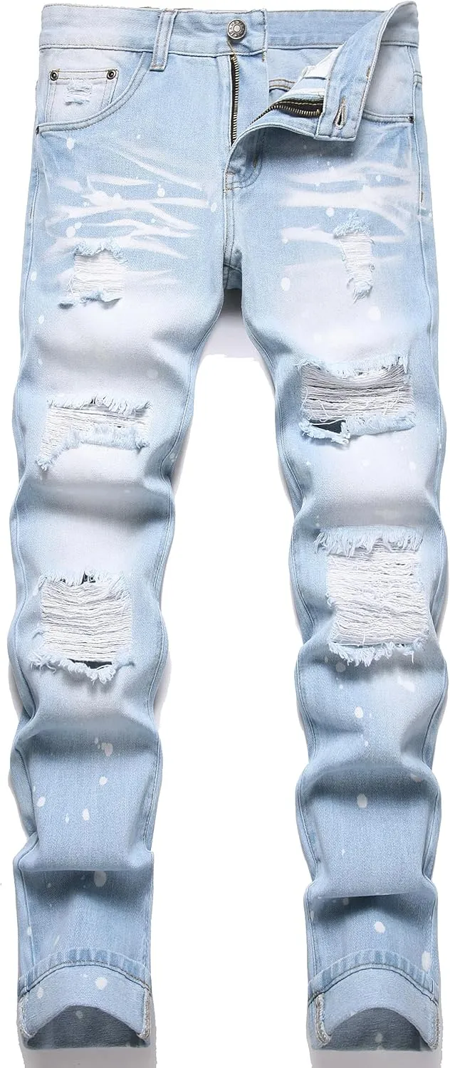 Men's Patchwork Flex Jeans