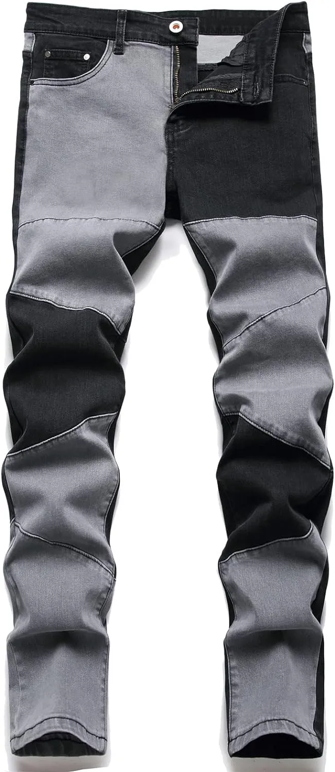Men's Patchwork Flex Jeans