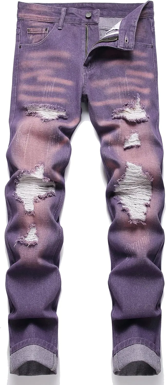 Men's Patchwork Flex Jeans