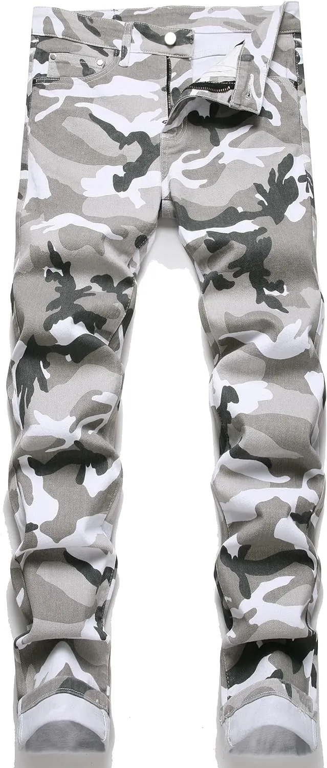 Men's Patchwork Flex Jeans