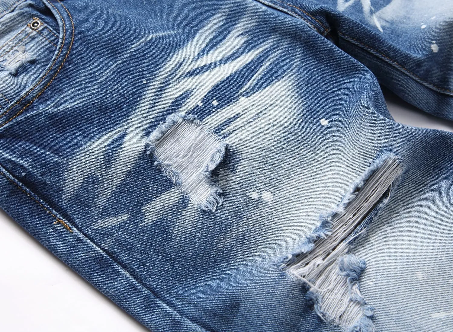 Men's Patchwork Flex Jeans
