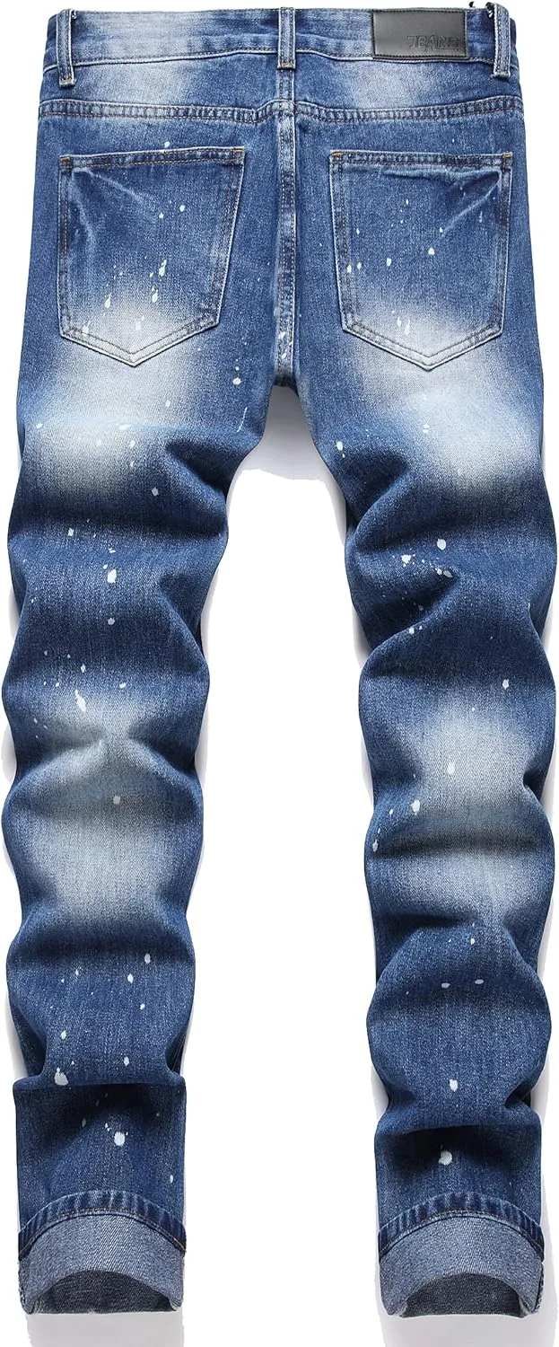 Men's Patchwork Flex Jeans