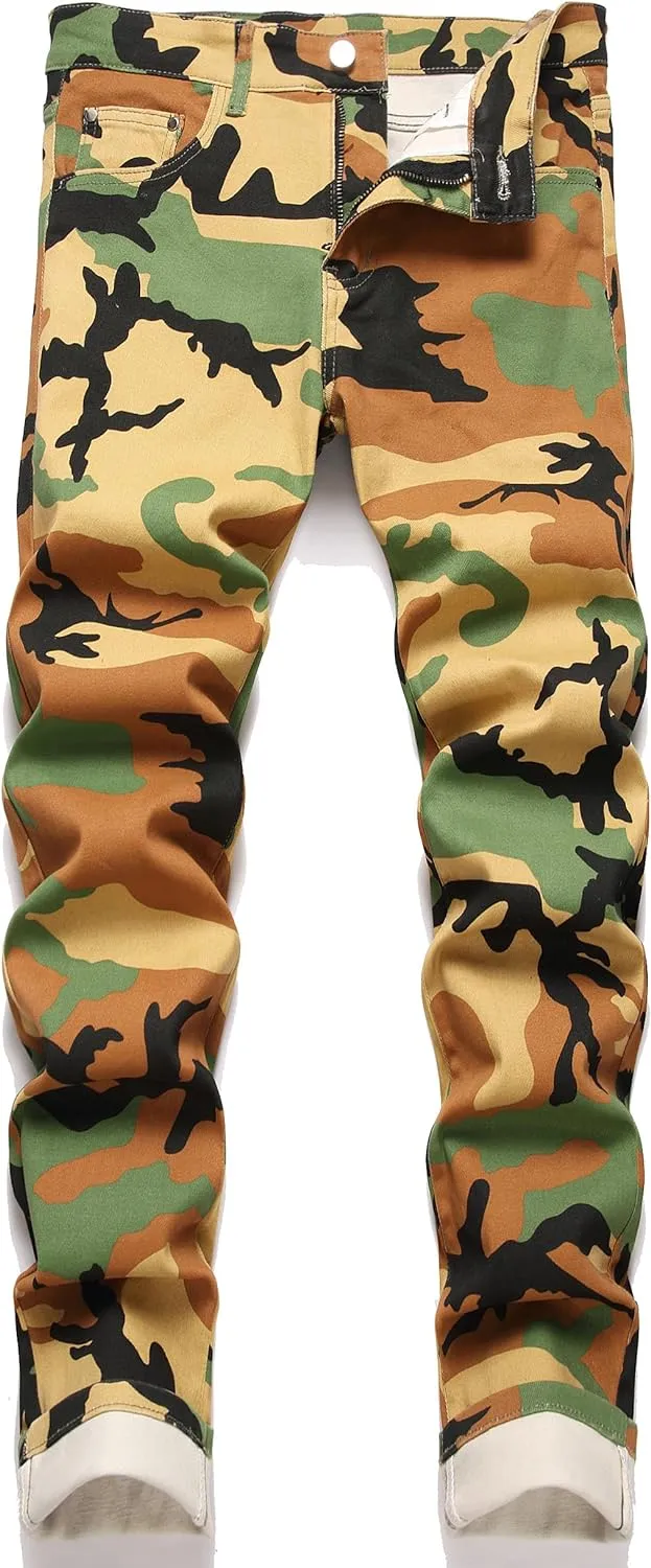 Men's Patchwork Flex Jeans