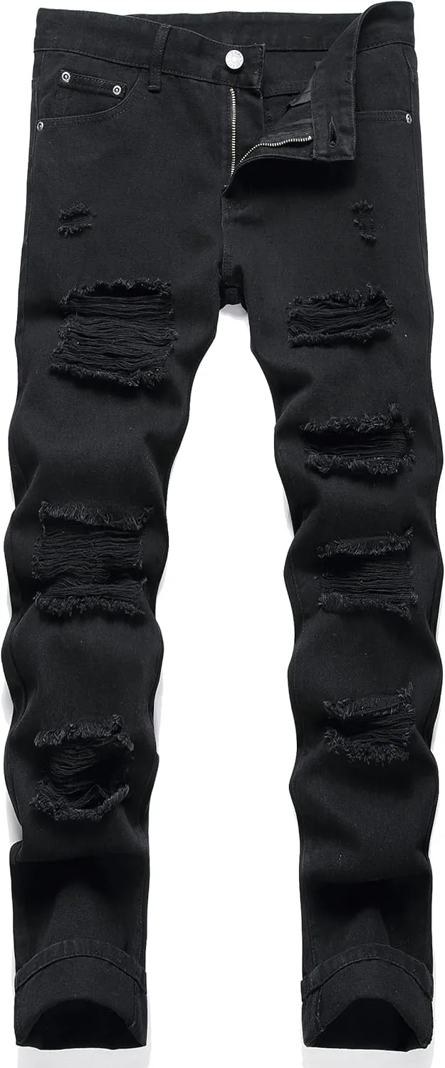 Men's Patchwork Flex Jeans