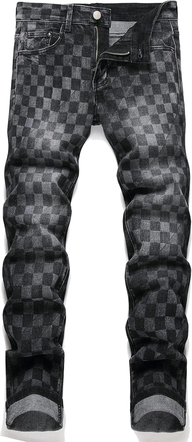 Men's Patchwork Flex Jeans