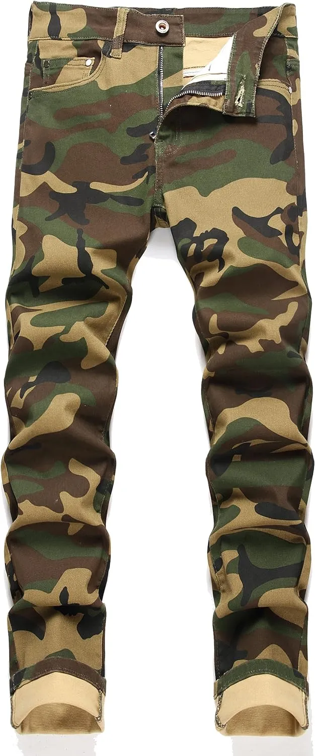 Men's Patchwork Flex Jeans