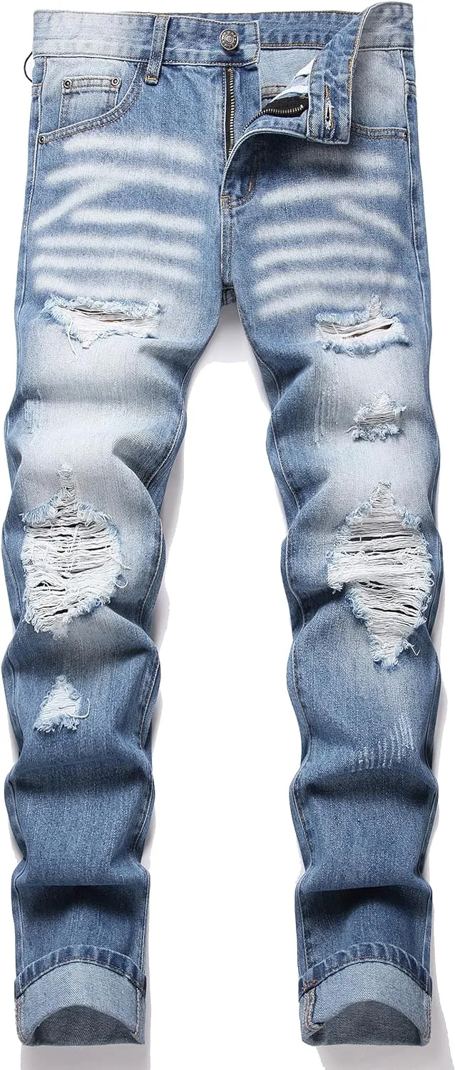 Men's Patchwork Flex Jeans