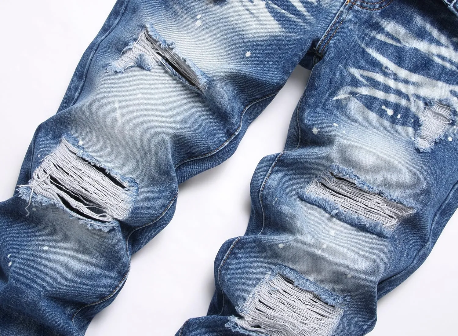 Men's Patchwork Flex Jeans