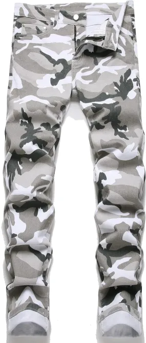 Men's Patchwork Flex Jeans