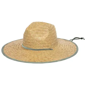 Mens Straw Lifeguard with Abstract Camo Under-brim