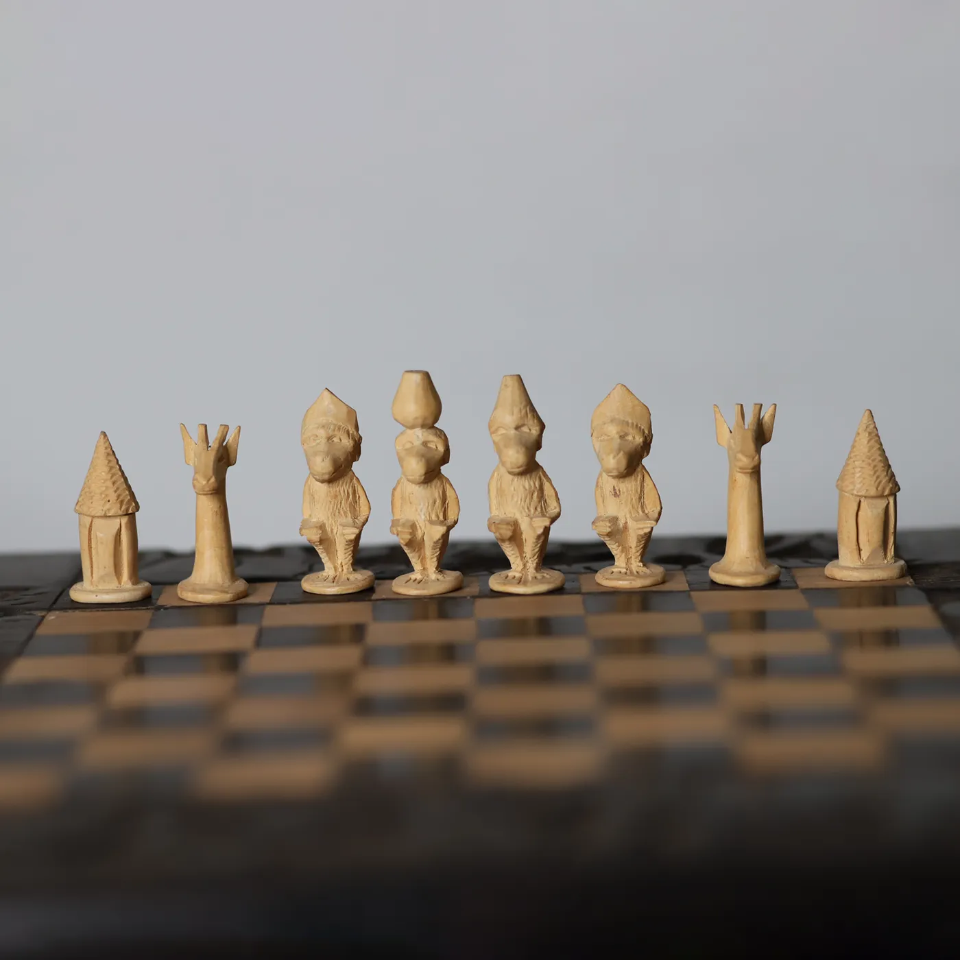 Monkey Chess Set | Handmade in Tanzania