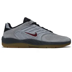 Nike SB Vertebrae Shoes - Light Smoke Grey/Dark Team Red