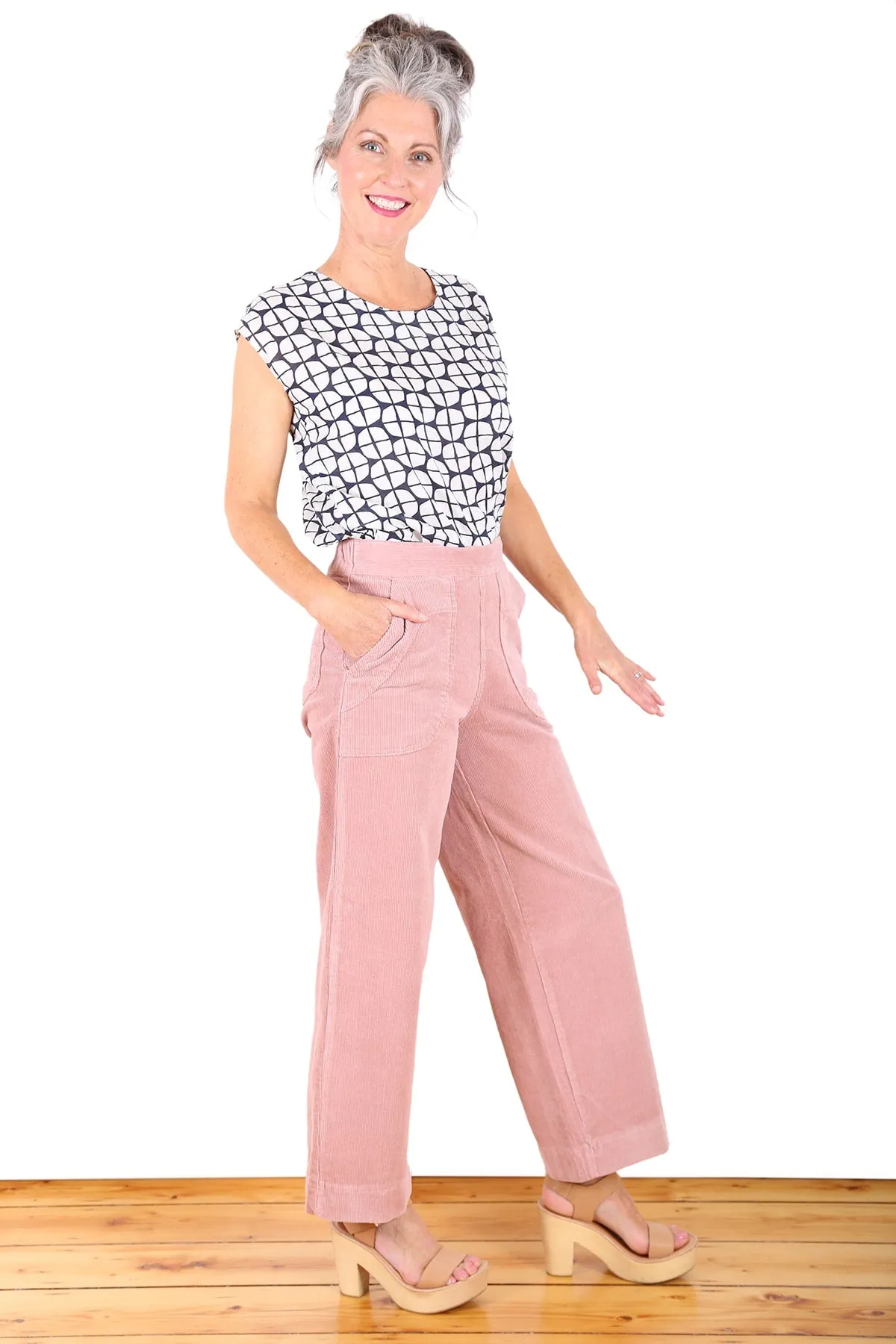 Peggy Cord Pants Pink