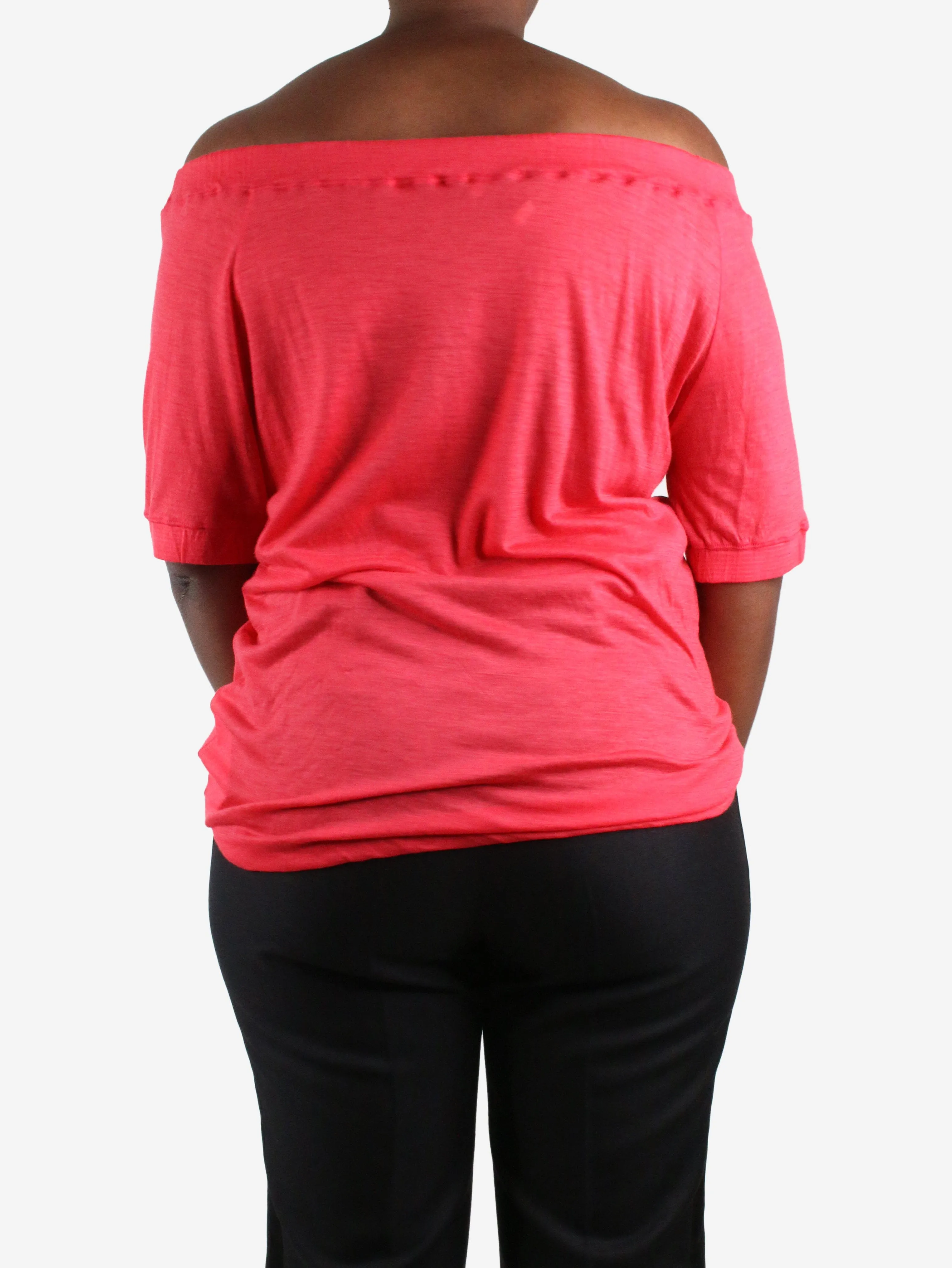 Red off-the-shoulder top - size IT 48