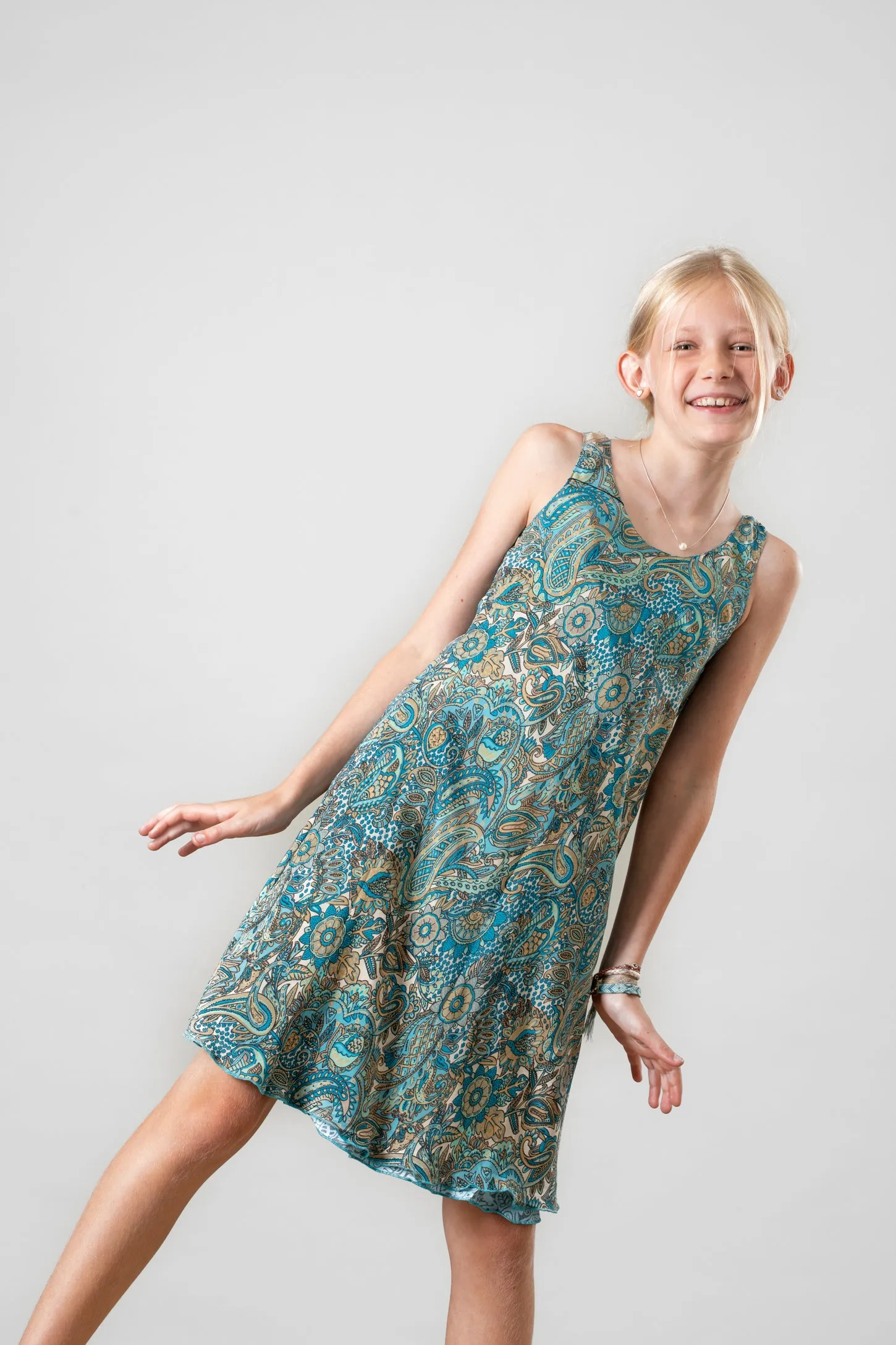 Riley Reversible Kids Tank Dress