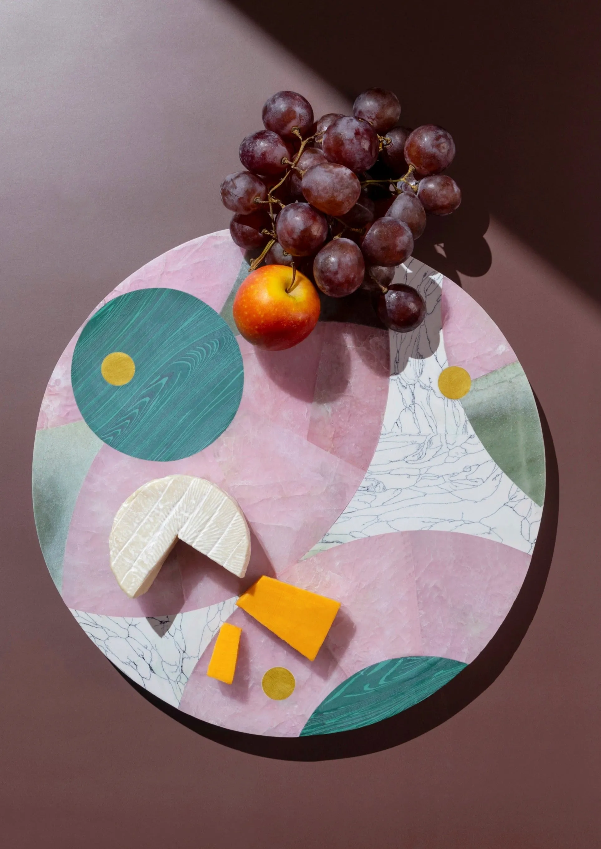 Round Marble Cheese Board