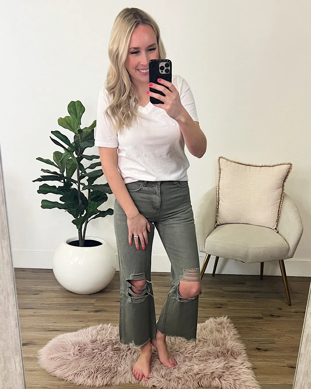 Vervet Beetle 90's Crop Flare Jeans